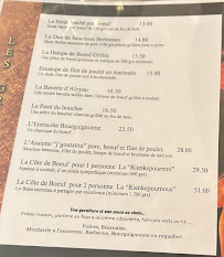 Menu / carte de Le K à Trégueux
