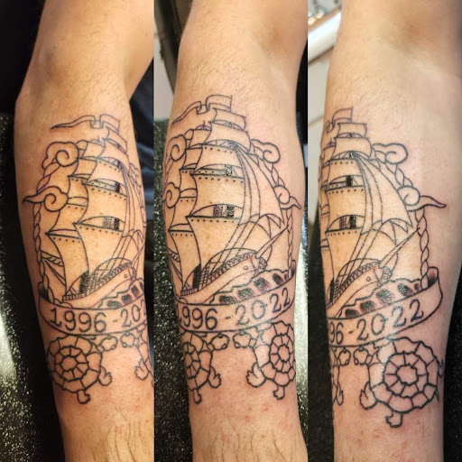 Explore tattoo music ideas, creative tattoo ideas in Yorktown, available at Army Navy Tattoo