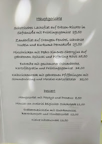 Carte du Restaurant zur Herrenmühle à Heidelberg