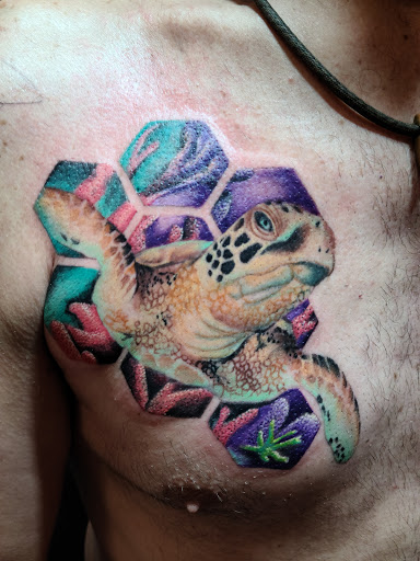 Explore disco elysium tattoo ideas, creative tattoo ideas in Pensacola, available at Infinite Ink Tattoo Studio