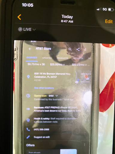 Cell Phone Store «AT&T Authorized Retailer», reviews and photos, 6081 W Irlo Bronson Memorial Hwy, Celebration, FL 34747, USA