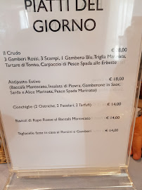 Restaurant Trattoria Bar Da Luisa à Fossalunga (le menu)