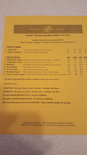 Brewery «New Day Craft Mead & Cider», reviews and photos, 1102 Prospect St, Indianapolis, IN 46203, USA