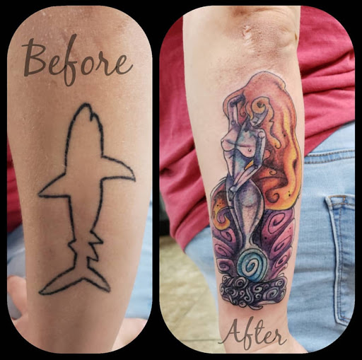 Explore invader zim tattoo ideas, creative tattoo ideas in Ponchatoula, available at Rougarou Collective Tattoo Shop