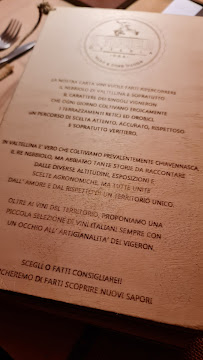 Restaurant Osteria Il Triciclo à Oga (le menu)