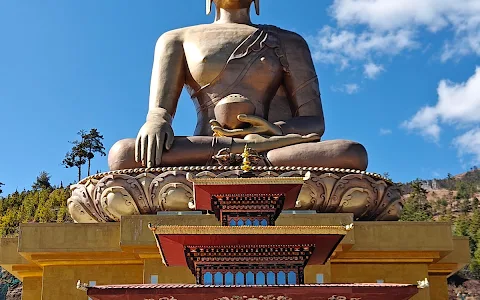 Buddha Dordenma Statue སྟོན་པ་རྡོར་གདན་མ། image