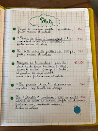 Menu du A La Cantine à Bayonne