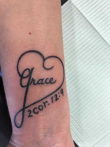 Explore cross forearm tattoo ideas, creative tattoo ideas in Duncan, available at Old 81 Tattoos