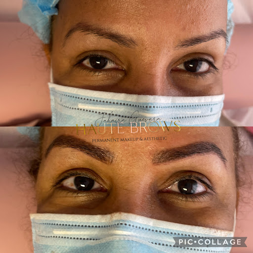 Explore cover up shoulder tattoo ideas, creative tattoo ideas in Savannah, available at Haute Brows. Cosmetic Tattoo