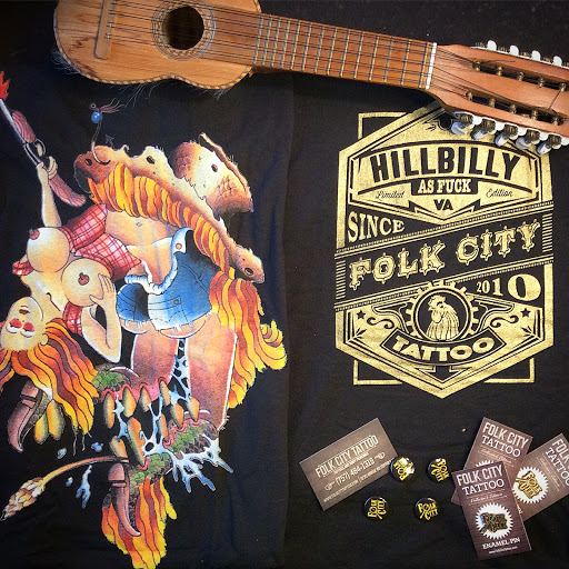 Tattoo Shop «Folk City Tattoo», reviews and photos, 3235 Bridge Rd, Suffolk, VA 23435, USA