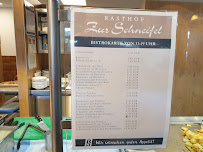 Rasthof Zur Schneifel GmbH à Olzheim menu
