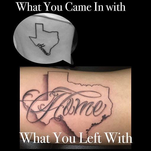 Explore men's back shoulder tattoo ideas, creative tattoo ideas in Savannah, available at Tatlyfe Studios