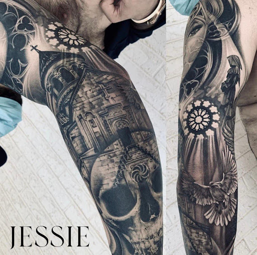 Explore mha tattoo ideas, creative tattoo ideas in Pendleton, available at Just Another Hole in the Wall Tattoo