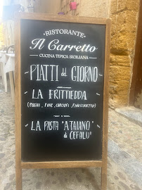 Restaurant RISTORANTE. IL. CARRETTO à Cefalù (le menu)