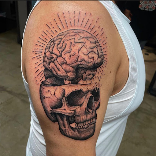 Explore vertical tattoo ideas, creative tattoo ideas in Hesperia, available at Dinamik Tattoo