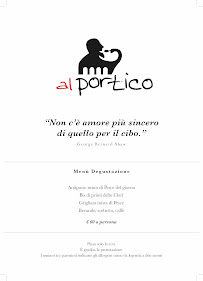 Al Portico Ristorante Griglieria e Pizzeria à Musestre menu
