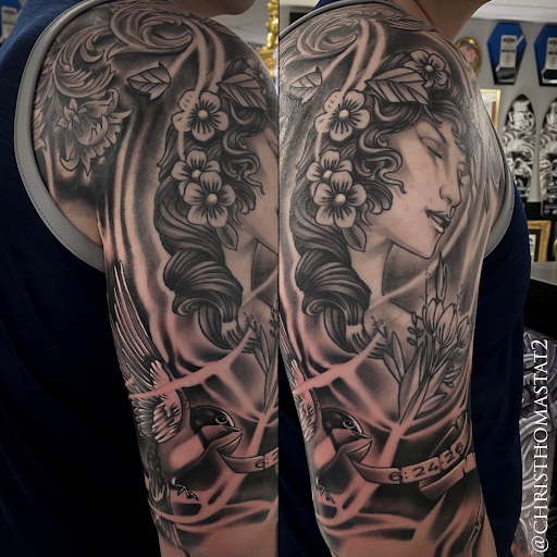 Explore tuff tattoo ideas, creative tattoo ideas in Sherwood, available at Golden Lotus Tattoo Studio