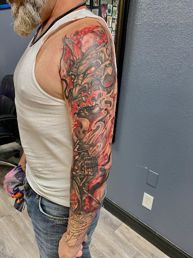 Explore cyberpunk edgerunners tattoo ideas, creative tattoo ideas in Port Saint Lucie, available at Nevermore Tattoo studio