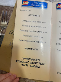 Carte du Nella Vecchia Pizzeria del Nonno à Sesto San Giovanni