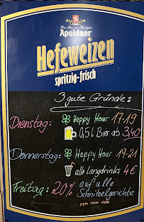 Restaurant Gaststätte Zur Erholung à Weißenfels (le menu)