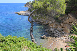 Skliri Beach'in fotoğrafı kısa, düz kıyı şeridi ile birlikte