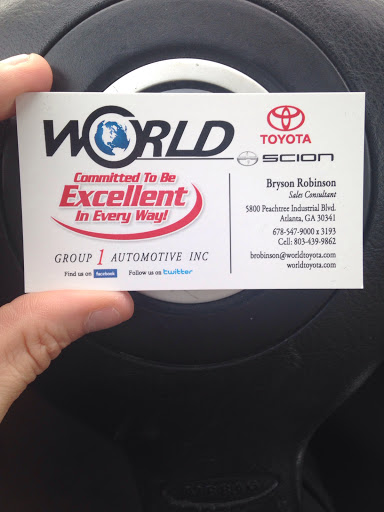 Toyota Dealer «World Toyota», reviews and photos, 5800 Peachtree Industrial Blvd, Atlanta, GA 30341, USA