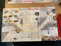 Restaurant de nouilles (ramen) Maison ramen à Lille (le menu)