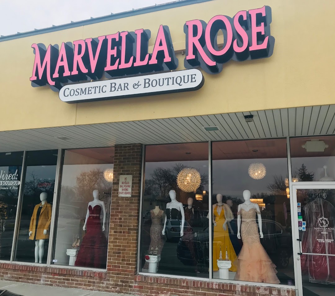Marvella Rose Cosmetic Bar, Formal Dresses and Boutique