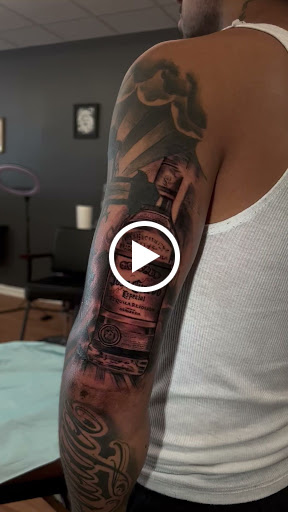 Explore flower tattoo sleeve ideas, creative tattoo ideas in Mableton, available at Forever Loyal Studio