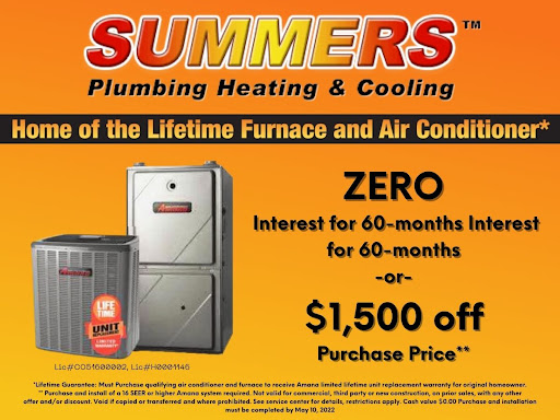 HVAC Contractor «Summers Plumbing Heating & Cooling», reviews and photos