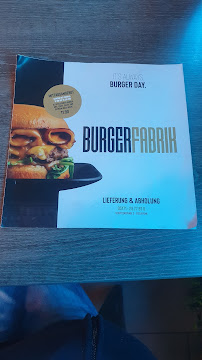 Carte du BURGERFABRIK burger & more à Peine