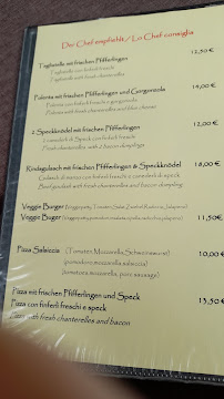 Menu du Ristorante Pizzeria Zur Alten Schmiede à Kastelruth