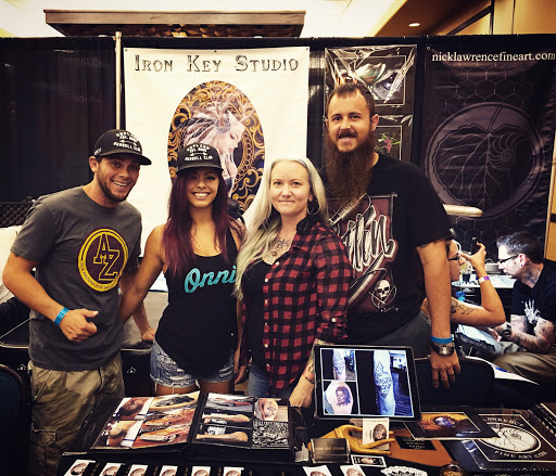 Explore tattoo ideas for mens leg, creative tattoo ideas in Peoria, available at Iron Key Tattoo Studio Inc.