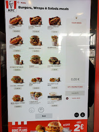 Menu / carte de KFC Dunkerque à Dunkerque
