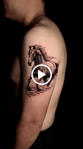 Explore dog tattoo ideas small, creative tattoo ideas in Norcross, available at Brotherhood Tattoo