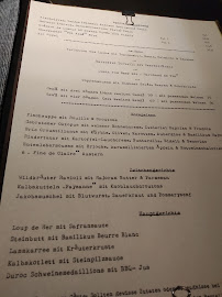 Restaurant français Marais Soir à Munich (le menu)