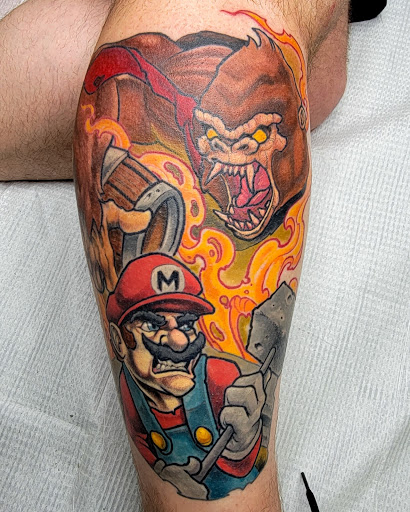 Explore clock sleeve tattoo ideas, creative tattoo ideas in Denver, available at CREATUREARCADE TATTOO AND ILLUSTRATION-LOCATED IN LAKEWOOD CO