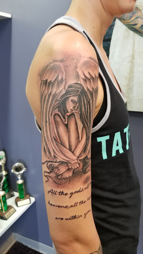 Explore 20 year anniversary tattoo ideas, creative tattoo ideas in Bryan, available at Testament Tattoo