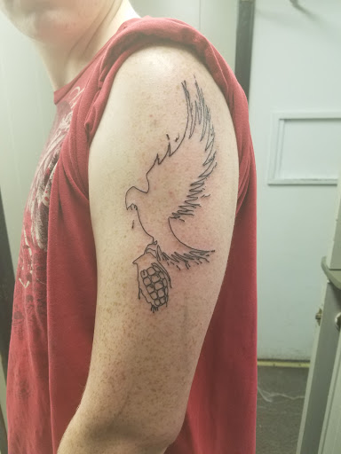 Explore california bear tattoo ideas, creative tattoo ideas in Massillon, available at Sacred Body Works Tattoo By appointment. Contact your artist for availability