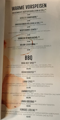 Restaurant BOGA Beef & Bar à Hanover - menu / carte