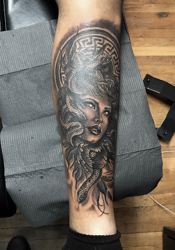 Explore illusion tattoo ideas, creative tattoo ideas in Silver City, available at Independent Ink Tattoo