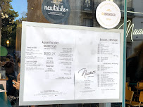 Nuance café à Paris menu