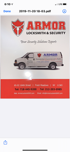 Locksmith «Armor Locksmith & Security», reviews and photos, 65-02 164th St, Fresh Meadows, NY 11365, USA