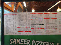 Carte du Sameer Pizzeria e Kebab à Caprino Veronese