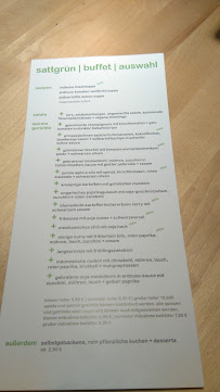 sattgrün theaterpassage à Essen menu