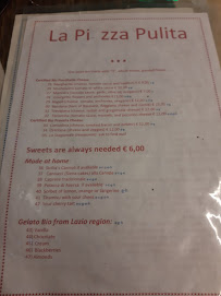 Menu du Lo Scoglio di Frisio à Rome