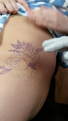 Explore mens shin tattoo ideas, creative tattoo ideas in Eagle River, available at Eagle River Tattoo