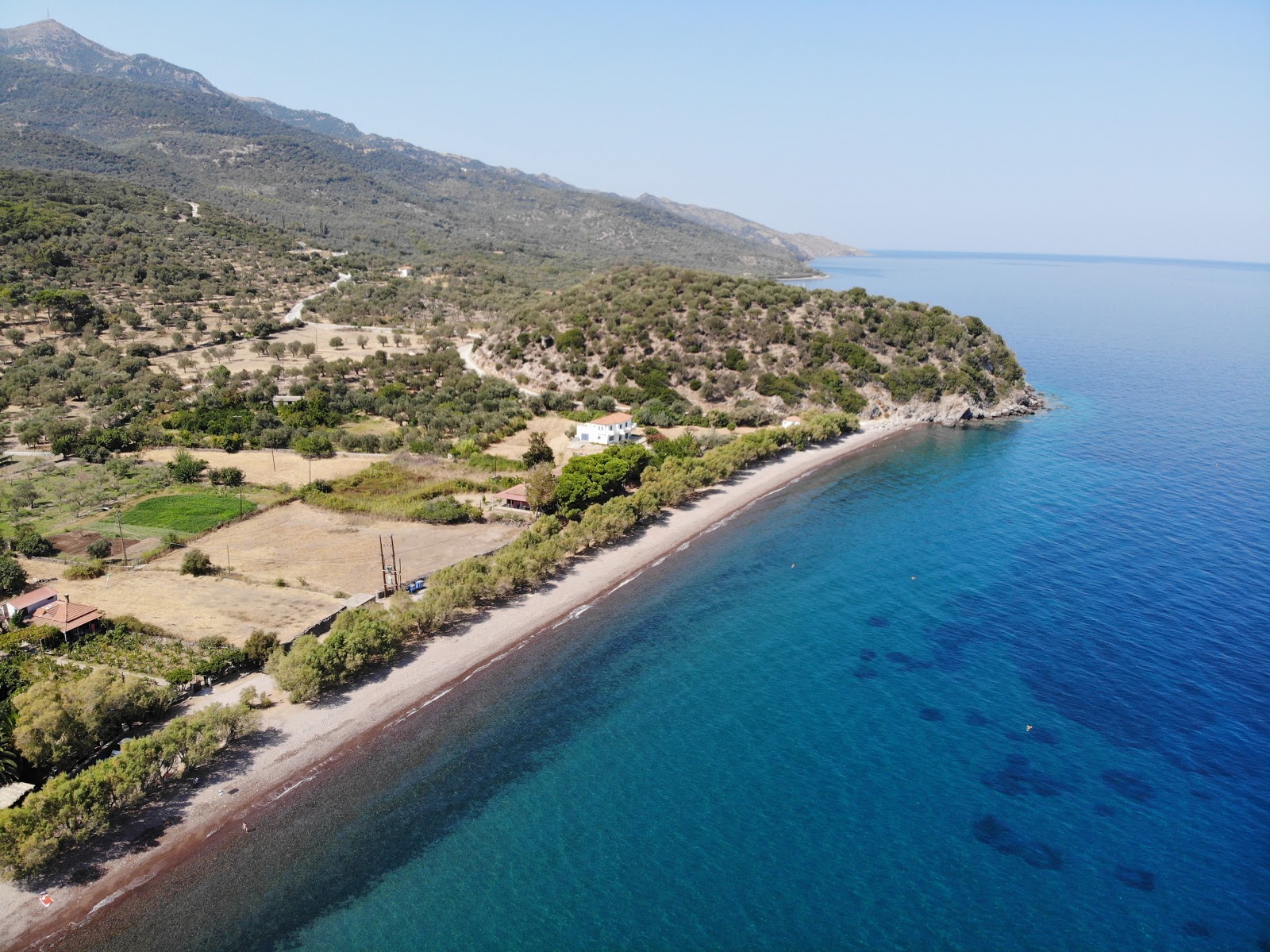 Foto de Paralia Kagia con guijarro ligero superficie