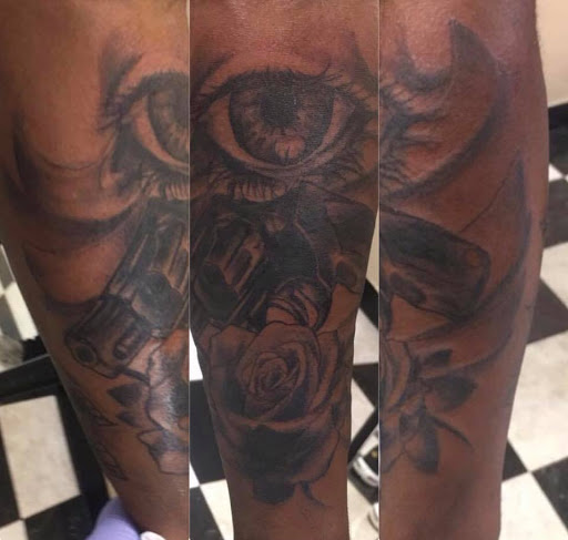 Explore face tattoo ideas female, creative tattoo ideas in Augusta, available at Mr. Tattoo