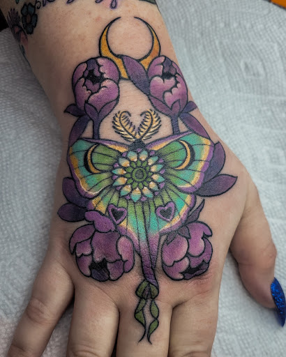 Explore sanrio tattoo ideas, creative tattoo ideas in Three Rivers, available at Portfolio Ink, LLC